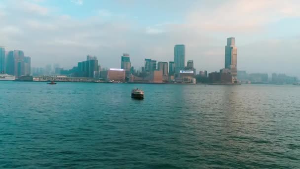 Central Hong Kong Janeiro 2019 Vista Aérea Distrito Central Hong — Vídeo de Stock