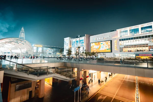 Shenzhen Janv 2019 Shenzhen Bay Pedestrian Shopping Street Lieu Célèbre — Photo