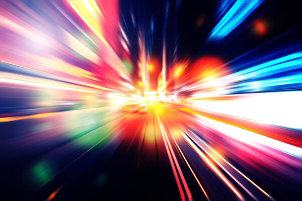 Colorful acceleration speed motion background