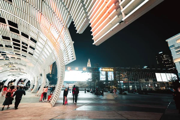 Shenzhen Jan 2019 Shenzhen Bay Pedestrian Shopping Street Famous Place — Stock Photo, Image