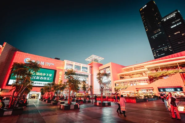 Shenzhen Janv 2019 Shenzhen Bay Pedestrian Shopping Street Lieu Célèbre — Photo