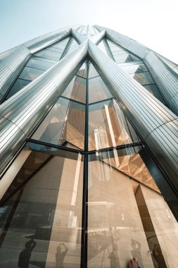 Shenzhen, Çin - 25 Ocak, 2019: görünümü Shenzhen Çin kaynakları karargahı, dünyalar 56 gökdelenler 350m kadar yakın. 