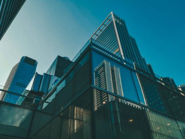 Shenzhen, Çin - 14 Şubat 2019: alışveriş merkezi ve modern MIXc, Shenzhen mimarilerde