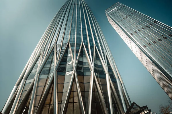 中国深圳 2019年1月25日 全球56座超过3 5亿的摩天大楼之一 深圳华润总部的近景 — 图库照片