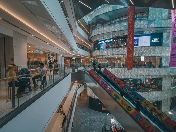 Shenzhen China Februar 2019 Shopping Mall Und Moderne Architektur Mix — Stockfoto