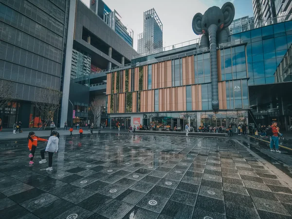 Shenzhen China Feb 2019 Shopping Mall Modern Architectures Mixc Shenzhen — Stock Photo, Image