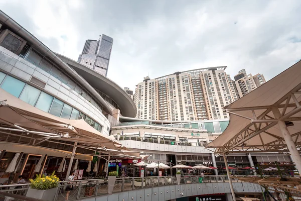 Shenzhen Cina Giugno 2018 Centro Commerciale Architettura Moderna Nel Centro Fotografia Stock