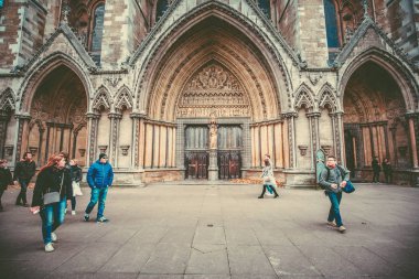 Londra, Ingiltere-Ekim 22, 2017: Londra Westminster Hall yakın görünümü.