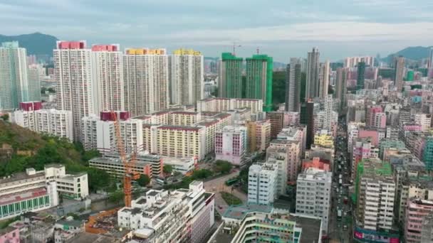 Vue Ensemble Des Bâtiments Modernes Ville — Video