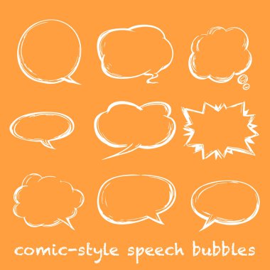 comic bubble speech bubbles cartoon vector illustration