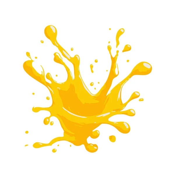 Beyaz arka planda bir tutam portakal suyu