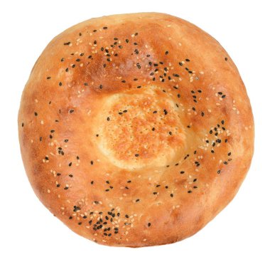 Ekmek, pide izole beyaz arka plan üzerinde \ ana sayfa görünümü