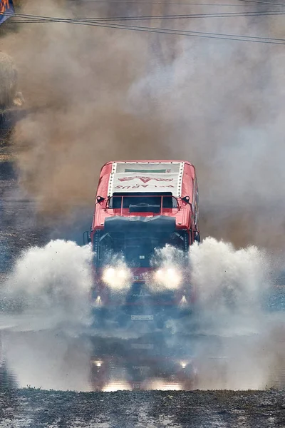 Φορτηγό Maz Maz Sportauto Ομάδα Αγωνιστικά 2018 Περιφέρεια Ροστόφ Ρωσία — Φωτογραφία Αρχείου