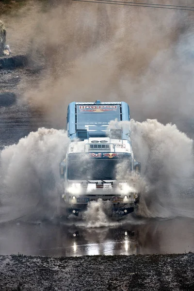 Camión Kamaz Del Equipo Carreras Kamaz Master Carrera Demostración 2018 — Foto de Stock