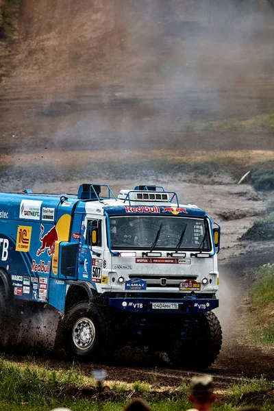 Camión Kamaz Del Equipo Carreras Kamaz Master Carrera Demostración 2018 —  Fotos de Stock