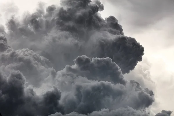 Wolken Hintergrund Dramatische Graue Wolken — Stockfoto