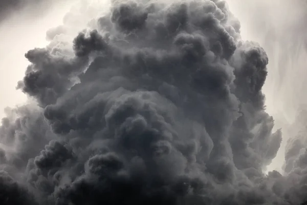 Contexto Nuvens Nuvens Cinzentas Dramáticas — Fotografia de Stock