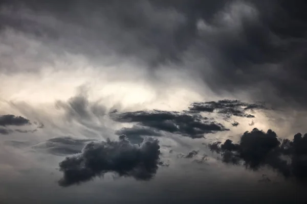 Nubes Fondo Dramáticas Nubes Grises —  Fotos de Stock