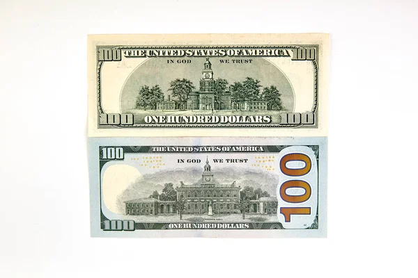 Honderd Dollar Biljetten Dollar Closeup Concept Amerikaanse Dollars Contant Geld — Stockfoto