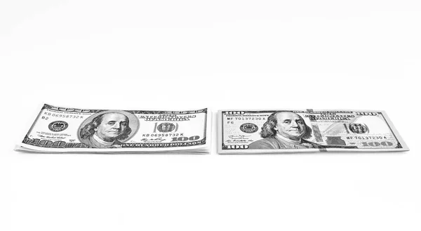 Mil Dólares Notas Novas Antigas Conceito Fechar Dólares Dólares Americanos — Fotografia de Stock