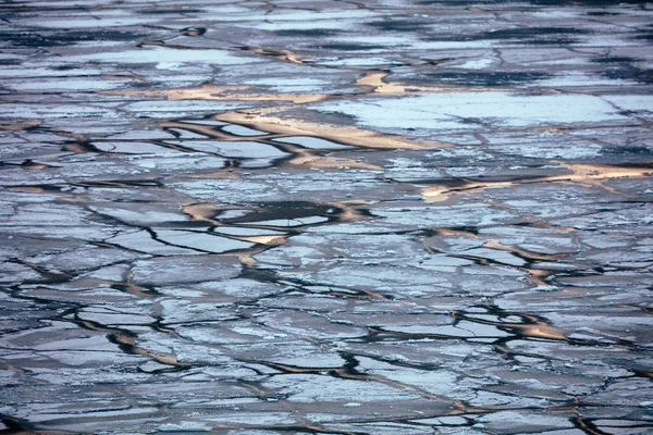 Ice Pond Water Freezing — Stock Photo, Image