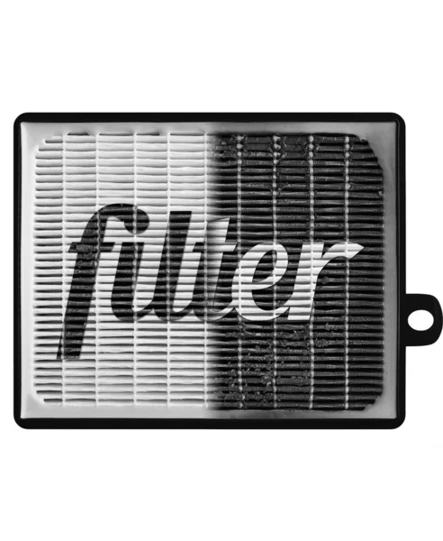 Hoogrenderende luchtfilter voor Hvac-systeem. nieuwe en gebruikte filter — Stockfoto