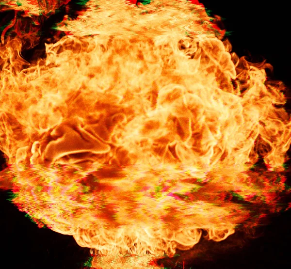 Glitch Fire płomienie tła. Unikalna konstrukcja abstrakcyjna cyfrowa pi — Zdjęcie stockowe