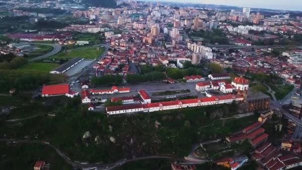 Porto Portugal Vue Aérienne Vieille Ville Promenade Fleuve Douro Vue — Video