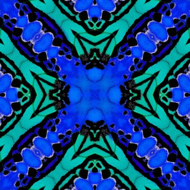 Doku tasarımı için Yeşil ve Mavi Desen Arkaplanı