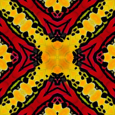 Doku tasarımı için Kırmızı ve Sarı Desen Arkaplanı