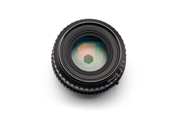 Ручний фокус 50 мм F/1.7 об'єктив камери з середньою діафрагмою — стокове фото
