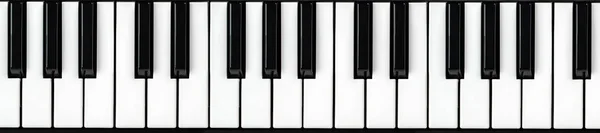 Synthesizer keyboard. Piano key — Stock Photo, Image