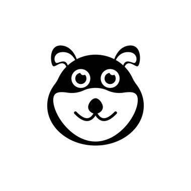 köpek vektör tasarım şablonu çizimi