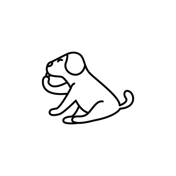 Dog Vector Design Template Illustration — Stock Vector