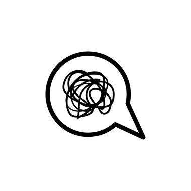 kabarcık sohbet karmaşık vektör tasarım şablonu çizimi