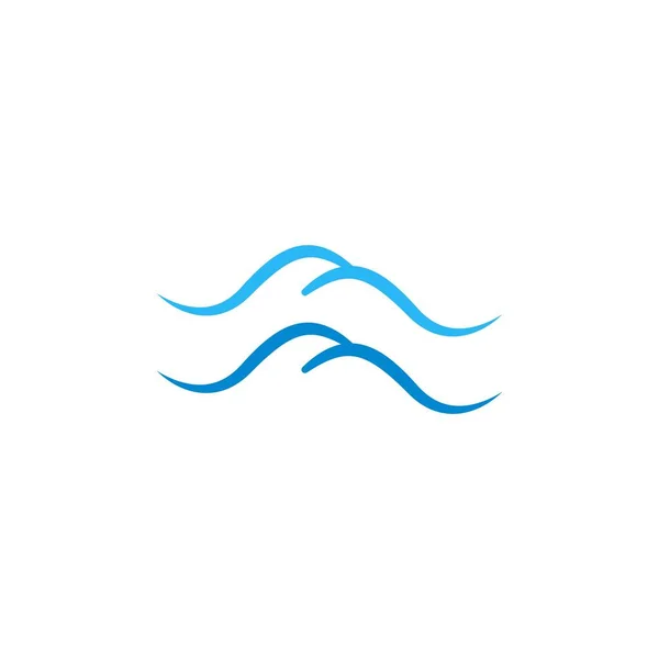 Water Wave Vector Design Template Illustration — Stock Vector