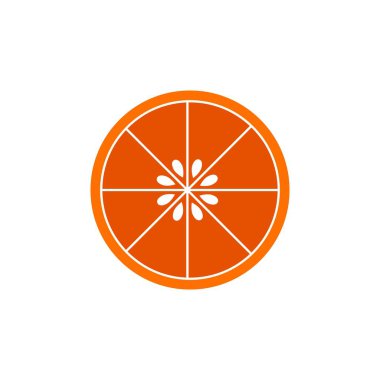 turuncu meyve vektör tasarım şablonu çizimi