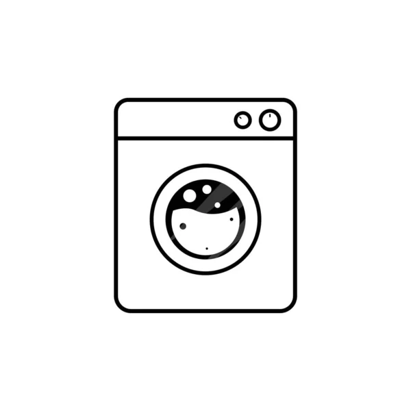 Washing Machine Vector Design Template Illustration — Stock Vector