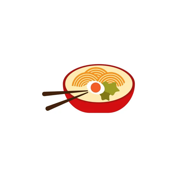 Noodles Vector Design Template Illustration — Stock Vector