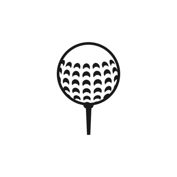 Golfe Bola Vetor Design Modelo Ilustração —  Vetores de Stock