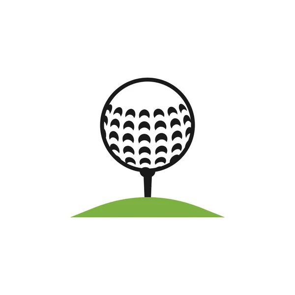 Bola Golf Vector Diseño Plantilla Ilustración — Archivo Imágenes Vectoriales