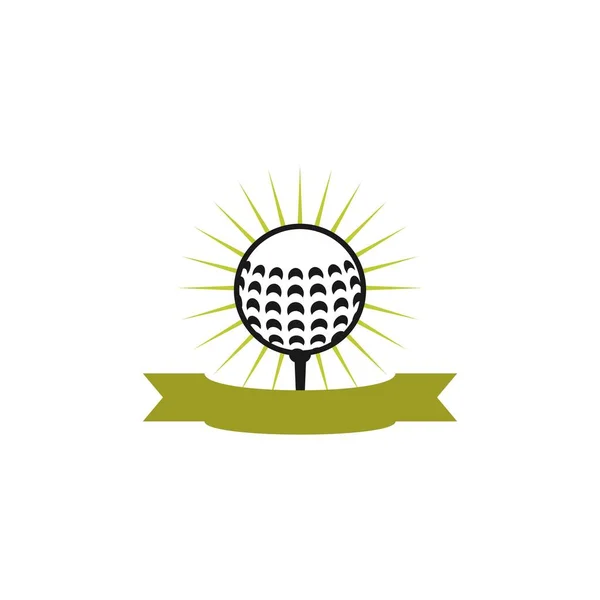 Golf Ball Vektor Design Vorlage Illustration — Stockvektor