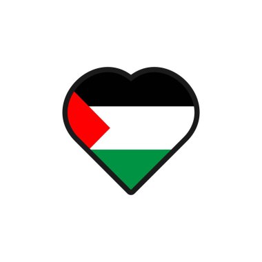 Filistin bayrak vektör tasarım şablonu çizimi