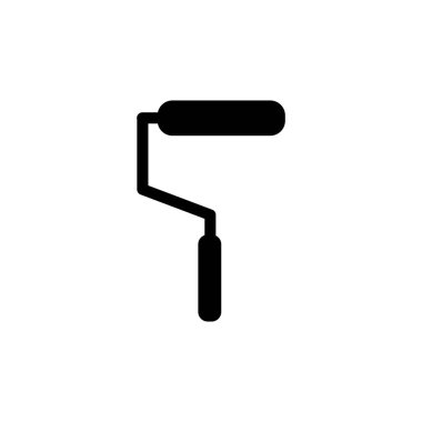 Boya rulosu vektör tasarım şablonu çizimi