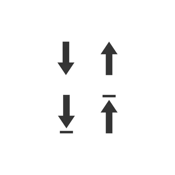 セットベクトル設計図の上下矢印 — ストックベクタ