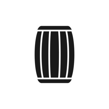 Tahta namlu vektör tasarım şablonu çizimi