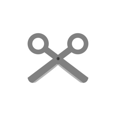 makas vektör tasarım şablonu çizimi