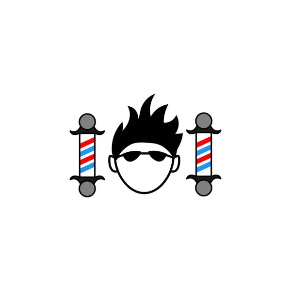 Barbershop Vetor Design Modelo Ilustração — Vetor de Stock