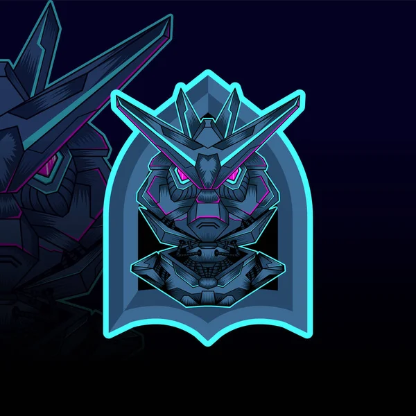 Mecha Esport Vector Graphic Design Illustration — 스톡 벡터