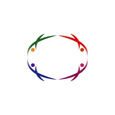 topluluk vektör tasarım şablonu çizimi